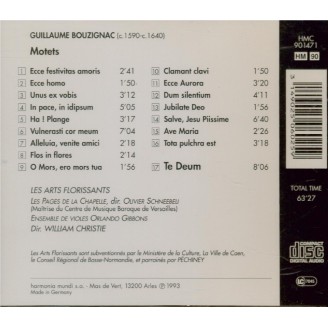 BOUZIGNAC - Christie - Motets